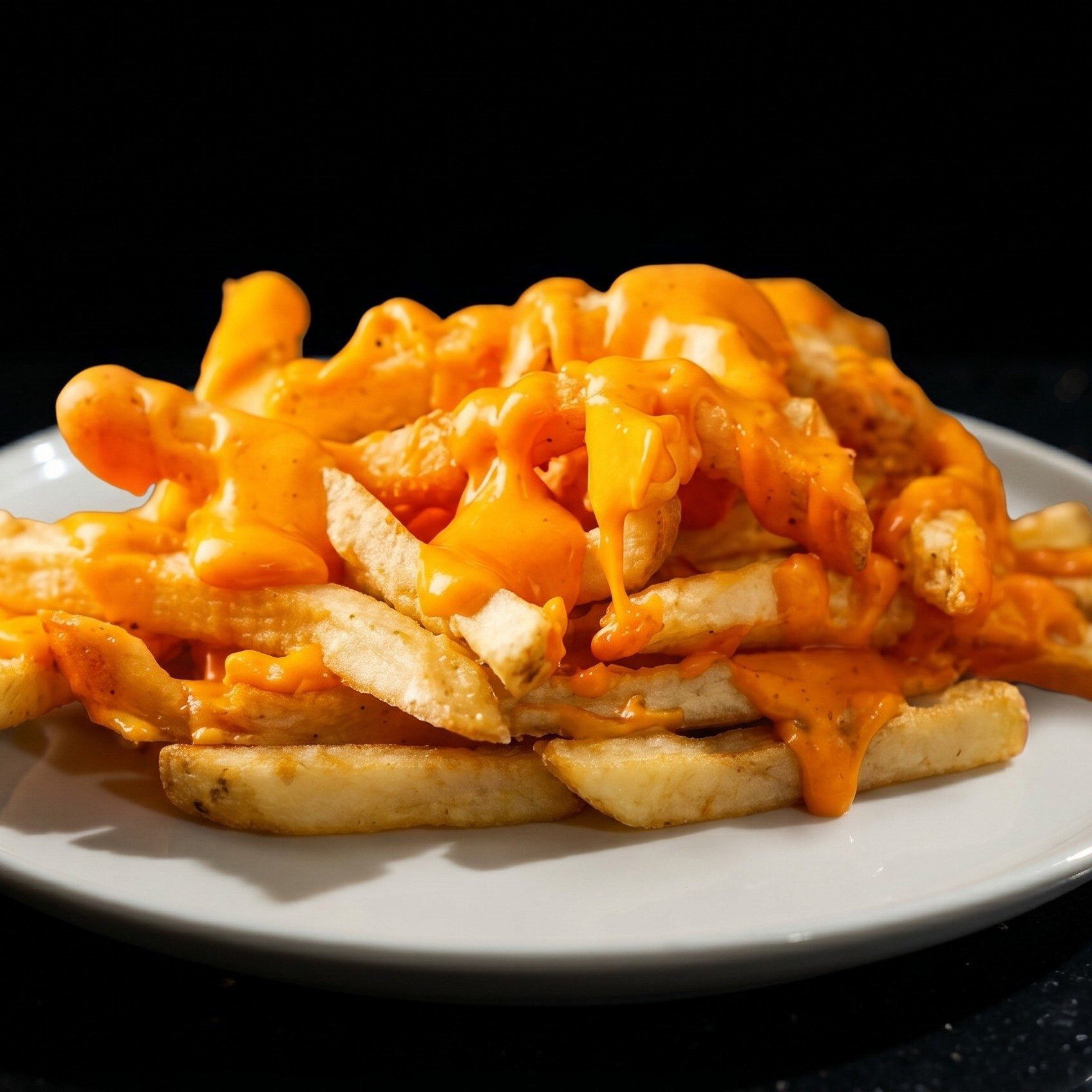 French Fries with Mozzarella Cheese.