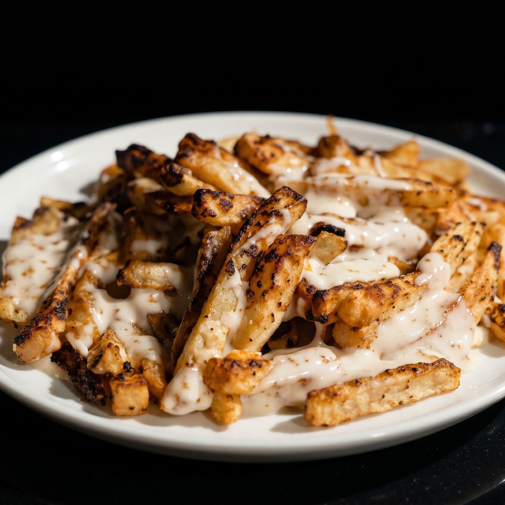 Cheese Fries with Melted Mozzarella.